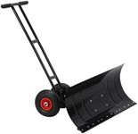 Snow Shovel for Driveway with Wheel