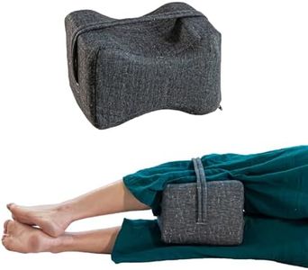 The White Willow Knee Pain Relief Knee Pillow-Knock Knee Corrector Leg Pillow for Sleeping-Side Sleeper Cushion-Sciatica Pain Relief-Hip Pain Support Pillow-Memory Foam Orthopedic Knee Pillow-Grey
