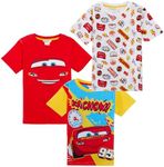 Disney Boys 3 Pack Cars T-Shirts 3-4 Years
