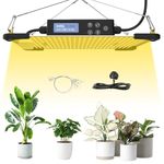 LED Grow Lights for Indoor Plants, 600W Full Spectrum LED Grow Light, 256 LEDs Dimmable & High Efficiency Grow Lights for Indoor Plants, Plant Lights Indoor for Seedling Vegetable, Bloom