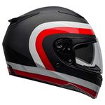 Bell RS-2 Adult Street Motorcycle Helmet - Crave Matte/Gloss Black/White/Red/Small
