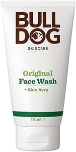 Bulldog Skincare for Men Original Face Wash, Mild and non-drying cleanser, with aloe vera, camelina oil and green tea, 150mL