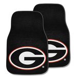 FANMATS NCAA University of Georgia Bulldogs Nylon Face Carpet Car Mat