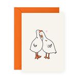 Central 23 Boyfriend Birthday Card - Girlfriend Anniversary Card - Ducks In Love - Wedding Anniversary Card For Husband Wife - Sweet Thinking of You Card - Comes With Fun Stickers