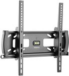 Mount-It! Lockable TV Wall Mount with Anti-Theft Security Bar, Tilt Bracket for 32–55 Inch Flat Screen TVs, Commercial-Grade VESA Wall Mount Holds up to 99 lbs