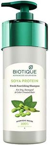 Biotique Bio Soya Protein Fresh Nourishing Shampoo For Dry, Damaged and Color Treated Hair, 800ml