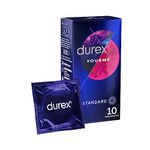 Durex You and ME – 10 Extra Lubricated Condoms with Delaying Gel and Stimulating Texture for Long-Lasting Shared Pleasure