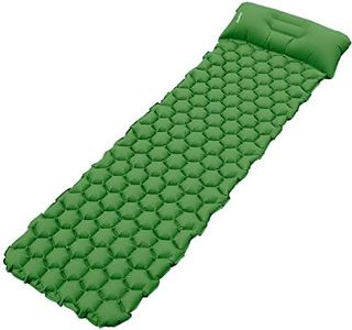 Deeplee Camping Mat, Inflatable Sleeping Mat with Pillow, Ultralight Sleeping Pad for Backpacking, Camping, Hiking