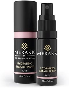 Merakk Hydrating Fresh Breath Spray in Rose - Sugar-Free Breath Freshener Spray & Dry Mouth Spray - Bad Breath Spray with Stevioside, Menthol & Glycerin - Dentist-Designed Oral Spray - 0.3 fl oz
