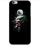 Pappu Designer Joker Printed Slim Light Weight Back Cover Case for iPhone 6 / iPhone 6s Logo Cut (Black)