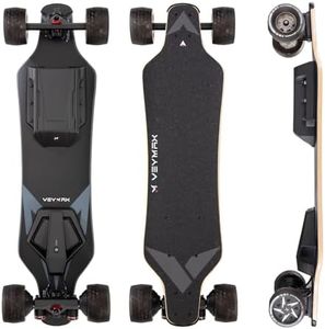 VeyMax Roadster X4 Electric Skateboard with Remote, 13 Miles Range and 29 Mph Top Speed, 550Wx2 Hub Motor, Electric Longboard for Adults ＆ Teens Beginners