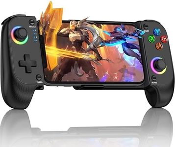 CYOYPPY Mobile Game Controller for iPhone and Android with RGB Light, Wireless Phone Controller with Phone Case Support Turn Your iPhone into a Gaming Console Play PS Remote Play, Xbox Cloud and More