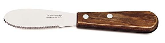 Tramontina Landhaus Knife, Stainless Steel, Wooden Handle FSC, Dishwasher Safe (Butter Knife), 19