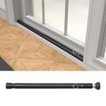 Sliding Door Security Bar 18"-51", Adjustable Sliding Door Lock Security Bar, Window Security Bars Inside for Sliding Glass Door Home Apartment Safety, Burglar Proof - Black