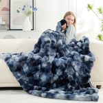 Cozy Bliss Faux Fur Throw Blanket f