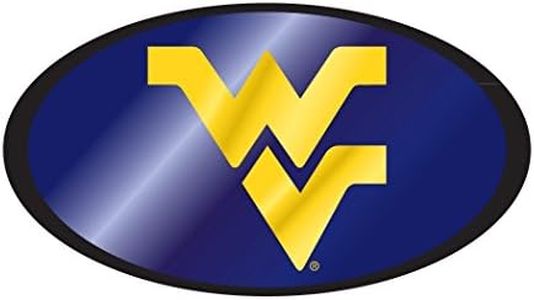 WVU WEST VIRGINIA Mountaineers Mirrored 5.1cm Hitch Receiver Cover