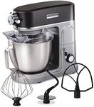 Hamilton Beach Professional All-Metal Stand Mixer with Specialty Attachment Hub, 5 Quart Bowl, 12 Speeds, Includes Flat Beater, Dough Hook, Whisk (63240)