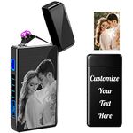 Personalised Lighters with Pictures Custom Photo Engraved Electric Lighter Rechargeable for Men