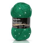 Mary Maxim Starlette Sparkle Yarn-Emerald -Y127-104