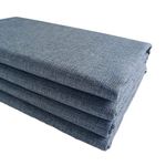 Thick Upholstery Fabric, for Chair Sofa Cover, Faux Linen Type Cloth Material (Grey Blue 16, 1Metre (150x100cm))