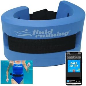 Fluid Running Aqualite Flotation Belt - Light Yet Extremely Buoyant with Comfortable Design Perfect for Aqua Jogging & Aqua Aerobics. Bonus Instructional Videos and Sample Fluid Running Workouts