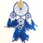 Navy Blue Colour Dream Catcher Beautiful Home Decor & Kids Room Wall Hanging Party Bag Filler Item Catch All Those Bad Dreams No More Sleepless Nights