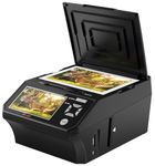 Photo & Slide Scanner, 4-in-1 Film Negative Scanner with 5“ LCD Screen, Converts 135/110 Negatives, Slides, Photos & Business Cards to 22MP Digital Images, Includes 8GB SD Card