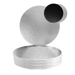 9" Silver Round Cakeboard, 25 ct. - 2 mm Thick