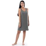 Fruit of the Loom Women's Breathable Sleep Chemise, Heather Grey, 2X