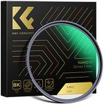 K&F Concept 77mm UV Lens Filter - HD MCUV Scratch-Resistant Ultraviolet Protection Filters for DSLR Camera Lens Nanotech Coatings (Nano-X Series)