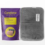 Careforce Electric Hot Water Bag with Pouch Hot Bags for Pain Relief in Shoulder, Back & Full Body, Hand Warmer for Pain Relief in Cramps, Periods, Reusable Hot Water Bag Electric Grey