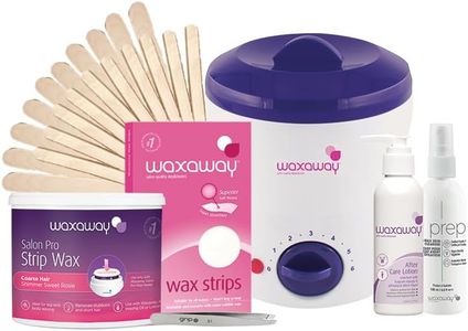 Waxaway Professional Strip Waxing Kit - The Complete Hair Removal Solution for Salon Quality Smoothness from the Comfort of your Own Home