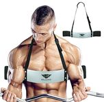 Heavy-Duty Arm Blaster Body Building Bomber Bicep Curl Triceps Muscle Fitness Bicep Blaster (Silver)