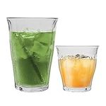 Duralex Picardie Drinking Glasses - 220ml Tumblers, 360ml Highballs - Set of 12