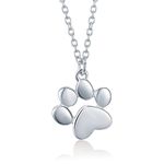 RUKYF 925 Sterling Silver Dog Paw Cat Panda Necklace for Women Cute Dainty Animal Pendant Necklace Gifts for Cat Mom Animals Lover…, Cubic Zirconia, Cubic Zirconia