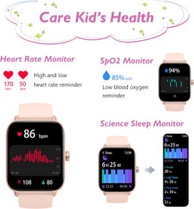 KALINCO Kids Smart Watch – Waterproof Fitness Tracker