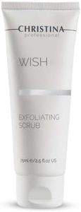Christina Wish Deep Exfoliating Face Srub - 75ml - Open Keratin Clogs and Deep Cleanse Skin with Mint Essence and Fine Crystals - For Combination, Dry, Normal and Oily Skin Types