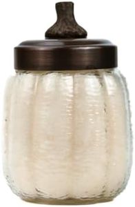 A Cheerful Giver 15 oz Pumpkin Jar Scented Candle - Pumpkin Chata - Single Wick 75 Hour Burn Time - Fall Home Candle Décor