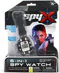 SpyX / 6-in-1 Watch - 6 Function Spy Toy Watch. Includes: Telescope Lenses, LED, Secret Message Capsules, Whistle, Signal Mirror, Hidden Compartment. Perfect Addition for Your spy Gear Collection!