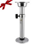 Artilife Table Pedestal Stand, Adjustable Table Pedestal Marine,Eight Adjustable Table Pedestal Stand Base for Marine Boat Yacht Caravan Motorhome Workroom Silver
