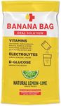 Banana Bag Oral Solution: Electrolyte & Vitamin Powder Packet for Reconstitution in Water to Drink. Unsweetened Lemon-Lime (30-Pack)