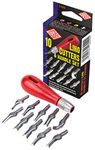 Essdee Ten Lino Cutters and Handle Set (Lino Cutter Styles 1 to 10)