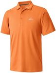 Willit Men's Golf Polo Shirt Short Sleeve Quick Dry Athletic Tennis Casual Shirts Golf Shirts for Men Orange S