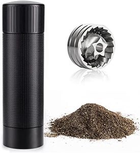 Luvan Pepper Grinder Mill, Heavy Duty Aluminum Manual Pepper Mill, Professional Grade Pepper Grinder with Stainless Steel Blade and Adjustable Coarseness, Black Pepper Grinder Refillable Gift Set