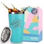 40th Birthday Gifts for Women - 1984 Vintage 16 oz Mint Coffee Tumbler - 40th Birthday Decorations for Women - Birthday Gifts for 40 Year Old Women Mom - Funny 40th Birthday Idea Presents for Women