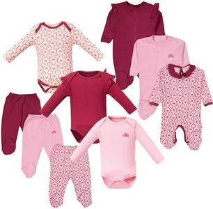 MYWELOVE Newborn Essentials Layette Clothing Gift Set | 0-3, 3-6 Months Baby Girl Gift, Cherry, 3-6 Months