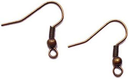 Antique Copper Ear Wire Fish Hooks 100pcs 20mm for Jewelry Making