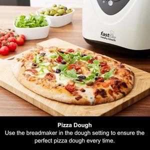 Morphy Richards Fastbake Breadmaker – 12 Programs, 1.5lb/2lb Loaf, White