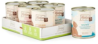 MjAMjAM - premium wet food for cats - mixed package V - pure meat enjoyment, pack of 6 (6 x 800 g), grain-free with extra meat