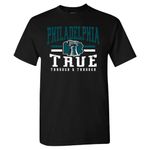 Team Retro Vintage Men's T-Shirt for Football Fans, Black Shirt, 3X-Large